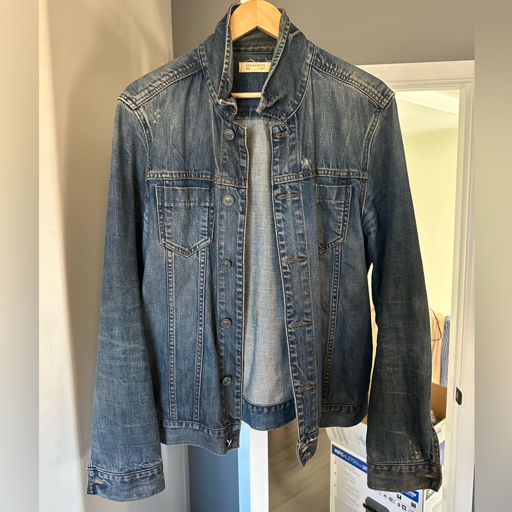 All Saints men’s denim jacket size XL